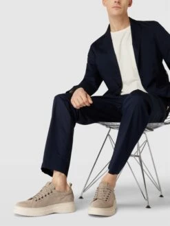 Marc O'Polo Sneaker Mit Label-Details Modell 'Algot' - Taupe