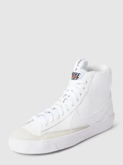 Nike High-Top-Sneaker Mit Kontrast-Besatz Modell 'Blazer' - Weiß