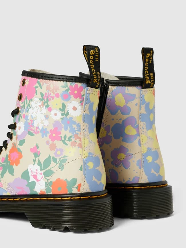 Dr. Martens Schnürboots Mit Floralem Allover-Muster - Hellgelb 4 Dr. Martens Schnürboots Mit Floralem Allover-Muster - Hellgelb – Bild 2