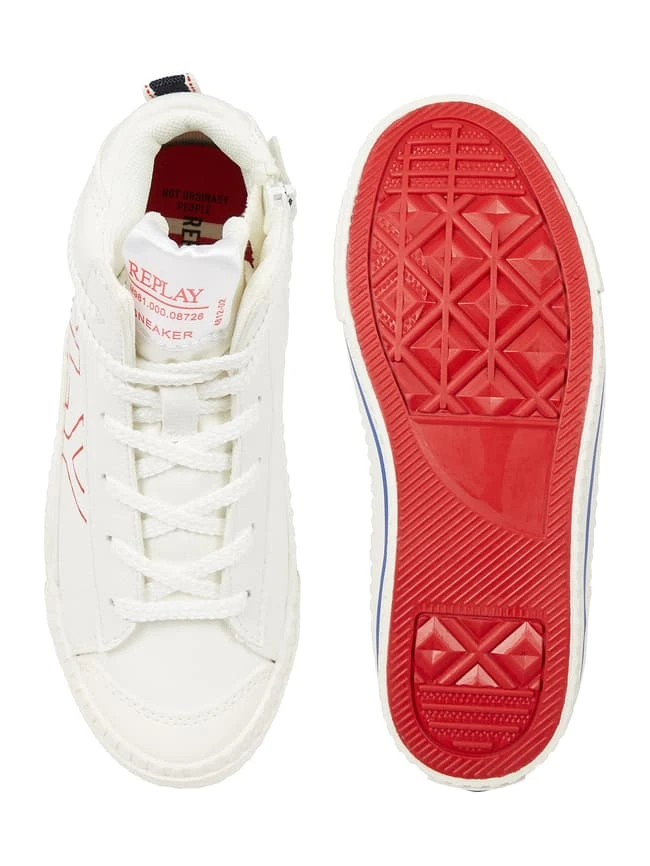 Replay High Top Sneaker Aus Canvas - Weiß 6 Replay High Top Sneaker Aus Canvas - Weiß – Bild 4