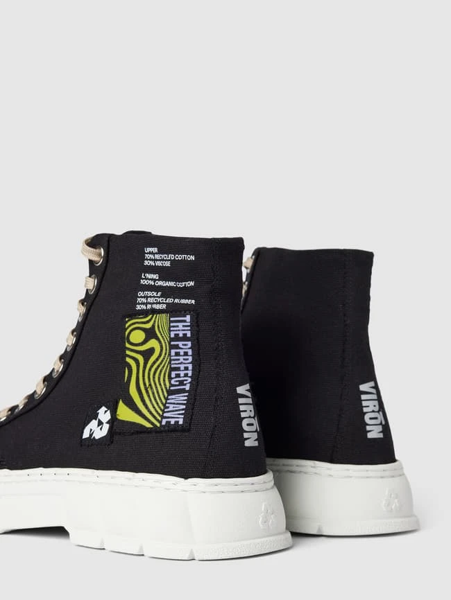 Viron High Top Sneaker Mit Schnürverschluss Modell '1968 Daze' - Schwarz 4 Viron High Top Sneaker Mit Schnürverschluss Modell '1968 Daze' - Schwarz – Bild 2
