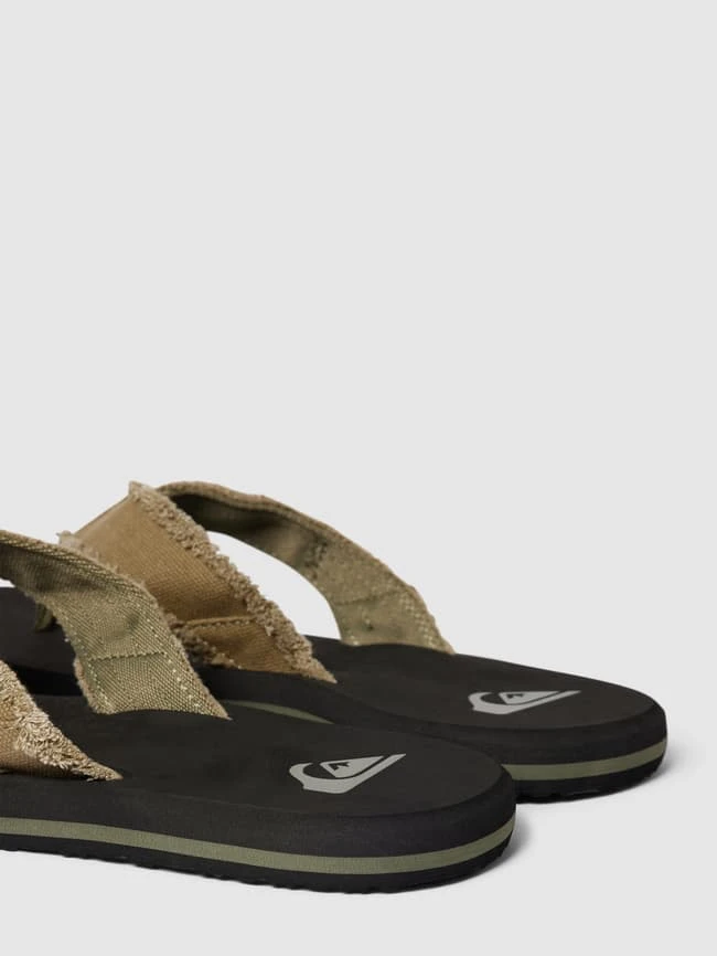 Quiksilver Zehentrenner Mit Ausgefranstem Saum Modell 'MONKEY ABYSS' - Olivgrün 4 Quiksilver Zehentrenner Mit Ausgefranstem Saum Modell 'MONKEY ABYSS' - Olivgrün – Bild 2