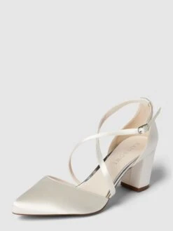 Rainbow Club Pumps Mit Schmalen Riemen Modell 'HELLEN' - Offwhite