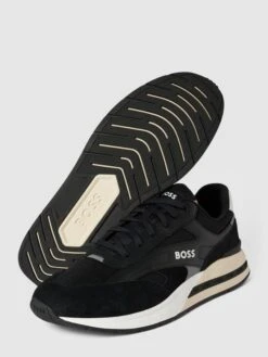 BOSS Sneaker Aus Leder-Mix Mit Label-Details Modell 'Kurt' - Schwarz -Geox Verkaufsgeschäft 8kpkeea68t14al1macpj2lic8p83ce299p4kuiq560rl0gab70r5ci2k70s4egak9l7keki5ahb4ql9k9d3jgc1j68o34or2c8p6ae9k6or34ob164omaphl6ssj2c356tijae0