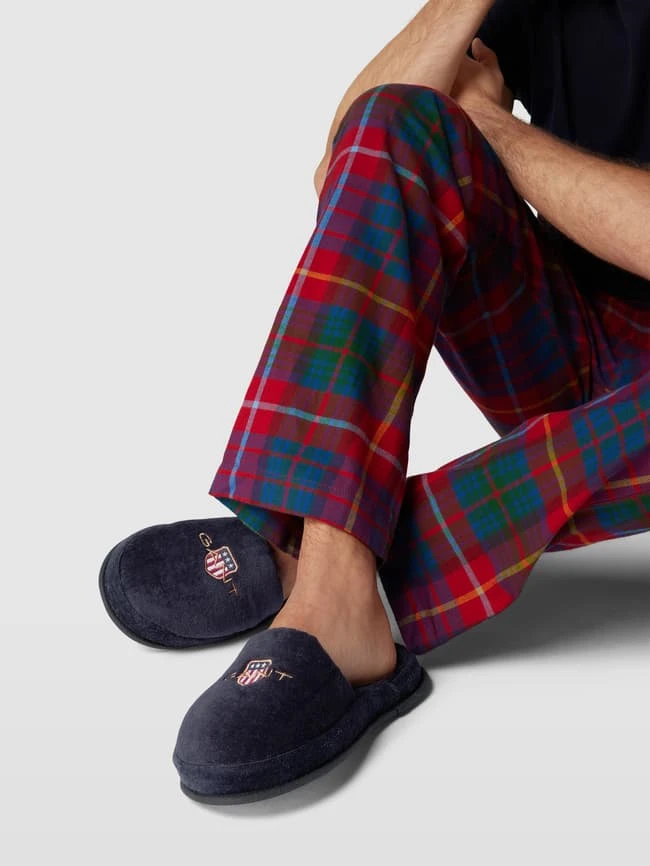 Gant Hausschuhe Mit Label-Stitching - Marineblau 3 Gant Hausschuhe Mit Label-Stitching - Marineblau