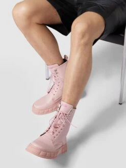 Viron Boots Mit Label-Schriftzug - Rosa
