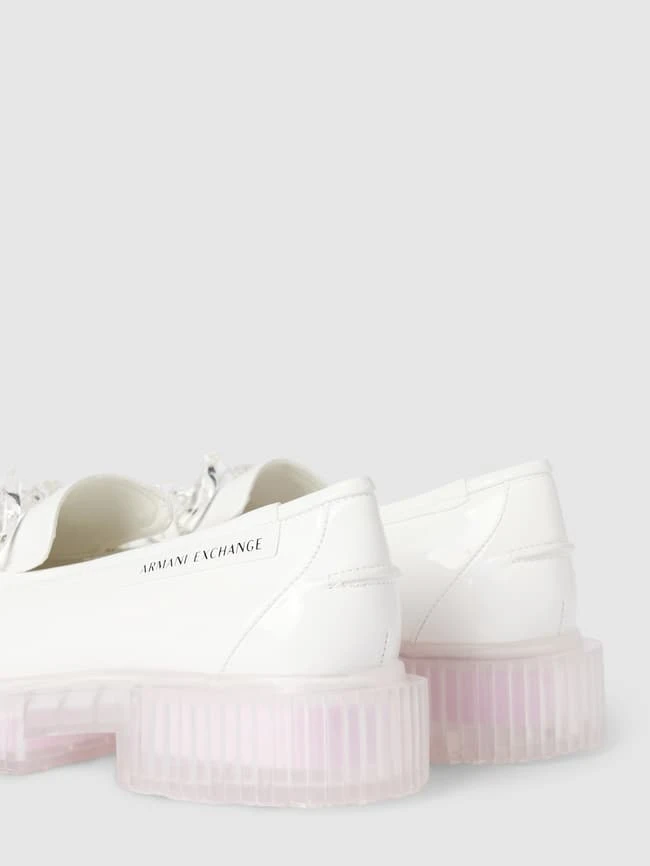 ARMANI EXCHANGE Penny-Loafer Mit Zier-Applikation - Weiß 4 ARMANI EXCHANGE Penny-Loafer Mit Zier-Applikation - Weiß – Bild 2