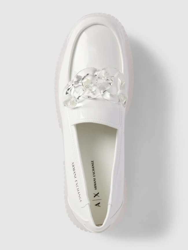 ARMANI EXCHANGE Penny-Loafer Mit Zier-Applikation - Weiß 5 ARMANI EXCHANGE Penny-Loafer Mit Zier-Applikation - Weiß – Bild 3