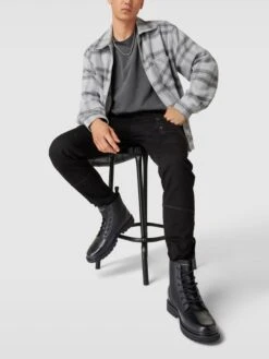 Calvin Klein Jeans Schnürboots Mit Label-Print Modell 'LUG' - Schwarz