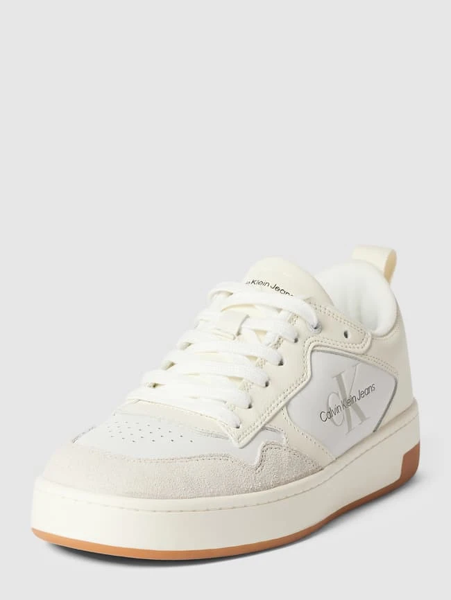 Calvin Klein Jeans Sneaker Mit Label-Print Modell 'BASKET' - Offwhite 4 Calvin Klein Jeans Sneaker Mit Label-Print Modell 'BASKET' - Offwhite – Bild 2