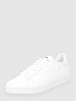 EA7 Emporio Armani Sneaker Aus Leder - Weiß
