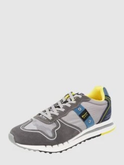 Blauer USA Sneaker Aus Veloursleder Und Textil Modell 'Quartz' - Mittelgrau