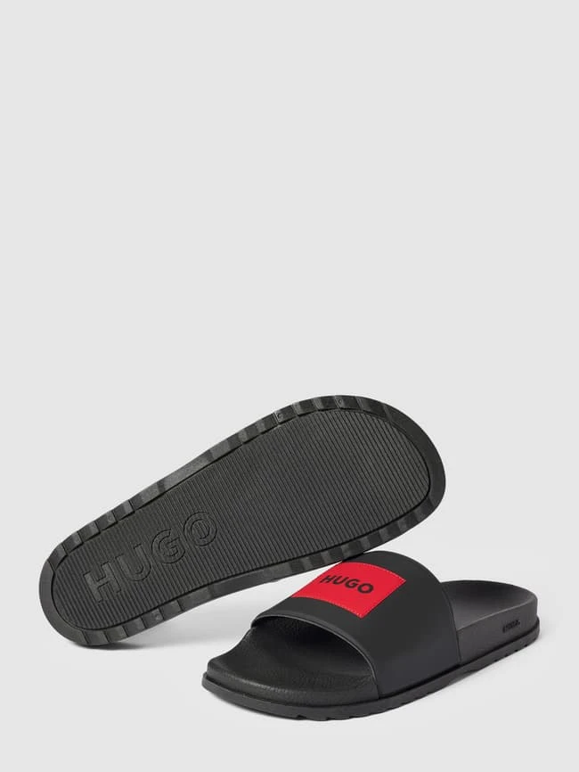 HUGO Slides Mit Label-Print Modell 'MATCH' - Schwarz 5 HUGO Slides Mit Label-Print Modell 'MATCH' - Schwarz – Bild 3