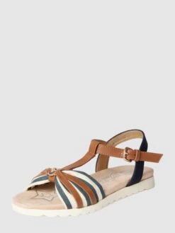 Tom Tailor Sandalen Mit Label-Applikation - Marineblau