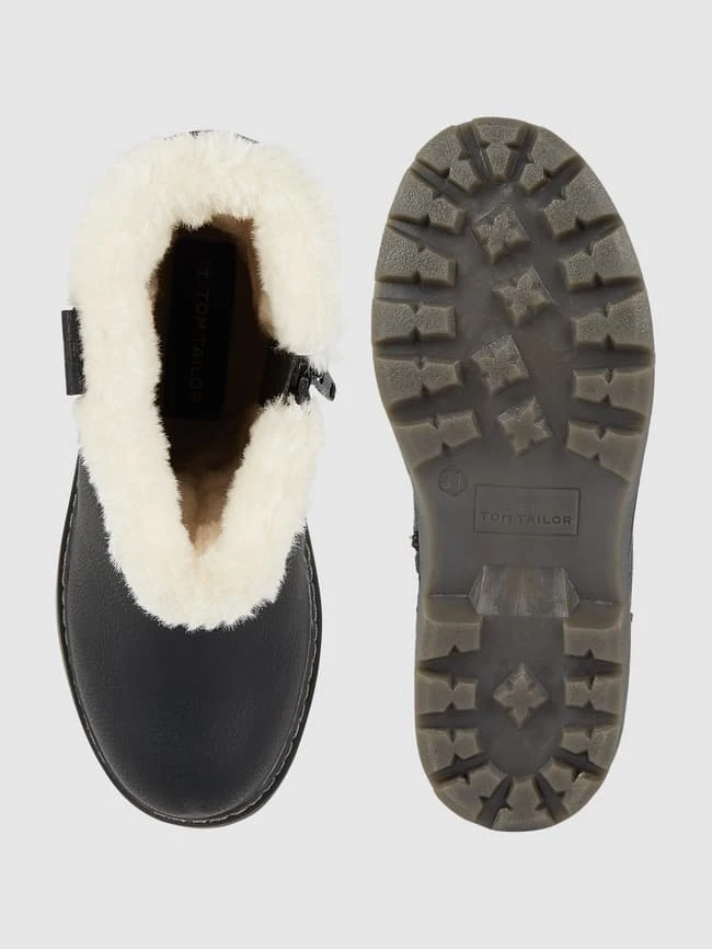 Tom Tailor Boots Mit Kunstfellfutter - Schwarz 6 Tom Tailor Boots Mit Kunstfellfutter - Schwarz – Bild 4