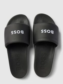 BOSS Slides Mit Label-Stitching Modell 'Reese' - Schwarz -Geox Verkaufsgeschäft 90rjih1j8sp36c25ap43gj276t95cja88oo3ie1p6l1kmci26l2kedi99l4l0e9na5234lhlah5k6hpm9h3j8e31c8s34opl74o32p1kchhm2ohkchij2cb16gojgob6cpij8d0