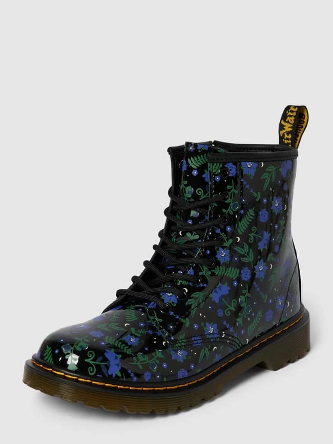 Dr. Martens Schnürboots Mit Allover-Muster - Schwarz 3 Dr. Martens Schnürboots Mit Allover-Muster - Schwarz