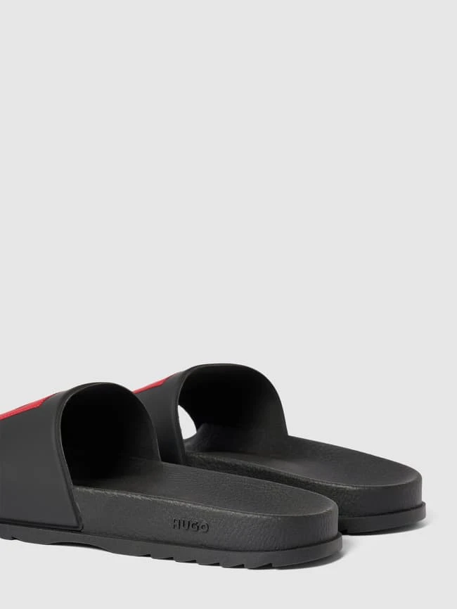 HUGO Slides Mit Label-Print Modell 'MATCH' - Schwarz 4 HUGO Slides Mit Label-Print Modell 'MATCH' - Schwarz – Bild 2
