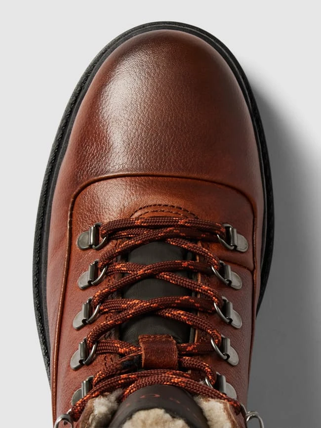 Marc O'Polo Boots Aus Leder Modell 'Hiker Glattleder' - Cognac 7 Marc O'Polo Boots Aus Leder Modell 'Hiker Glattleder' - Cognac – Bild 5