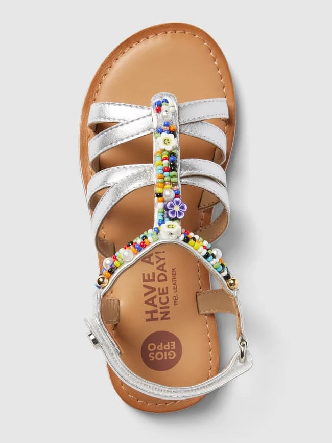 Gioseppo Sandalen Mit Perlenbesatz Modell 'FIORINA' - Silber 5 Gioseppo Sandalen Mit Perlenbesatz Modell 'FIORINA' - Silber – Bild 3