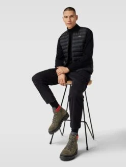 Marc O'Polo Schnürboots Aus Echtem Leder Modell 'Hiker' - Olivgrün