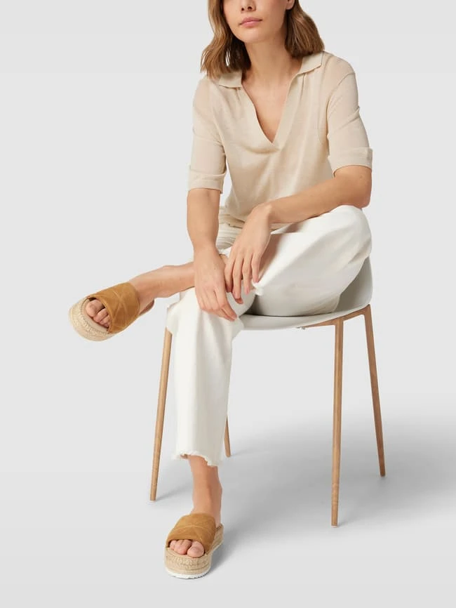 Espadrij Slides Mit Plateau-Sohle Modell 'Toulouse' - Camel 3 Espadrij Slides Mit Plateau-Sohle Modell 'Toulouse' - Camel