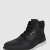 Jack & Jones Boots Aus Leder Modell 'Tubar' - Anthrazit