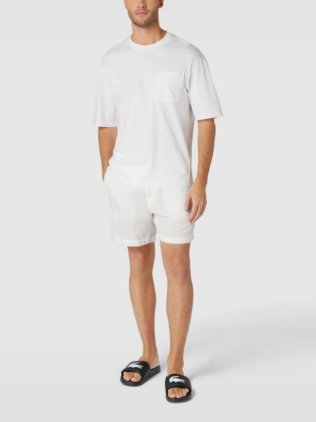 Lacoste Slides Mit Label-Details Modell 'Croco' - Schwarz 3 Lacoste Slides Mit Label-Details Modell 'Croco' - Schwarz