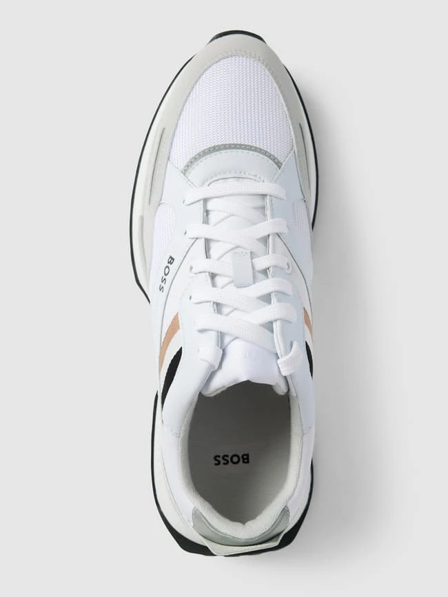 BOSS Sneaker Label-Details Modell 'Jonah' - Weiß 6 BOSS Sneaker Label-Details Modell 'Jonah' - Weiß – Bild 4