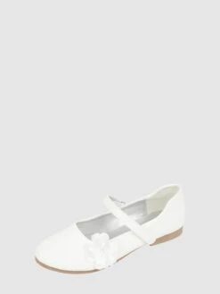 Happy Girls Ballerinas Mit Blüten-Applikation - Ecru