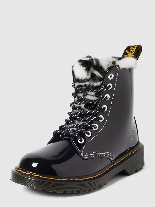 Dr. Martens Schnürboots In Lack-Optik Modell 'Serena' - Schwarz 3 Dr. Martens Schnürboots In Lack-Optik Modell 'Serena' - Schwarz