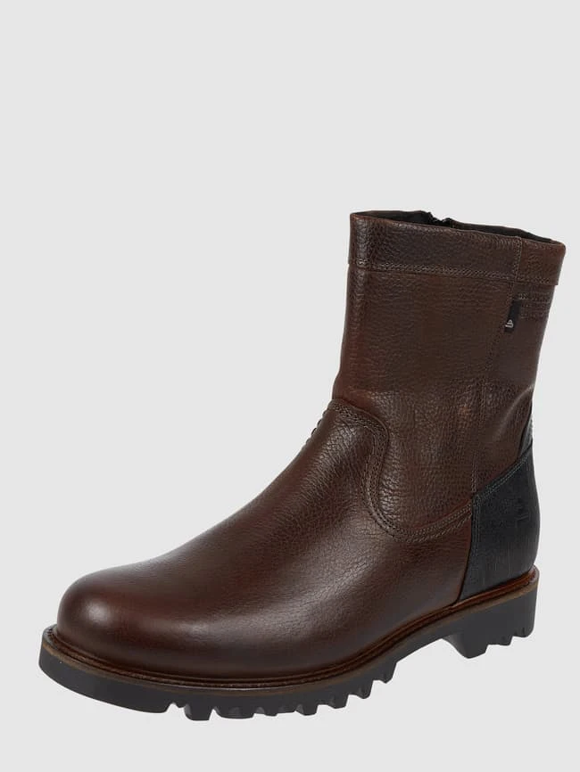 BULLBOXER Lederboots Mit Reißverschluss - Dunkelbraun 3 BULLBOXER Lederboots Mit Reißverschluss - Dunkelbraun