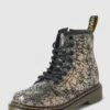 Dr. Martens Schnürboots In Glitzer-Optik - Schwarz