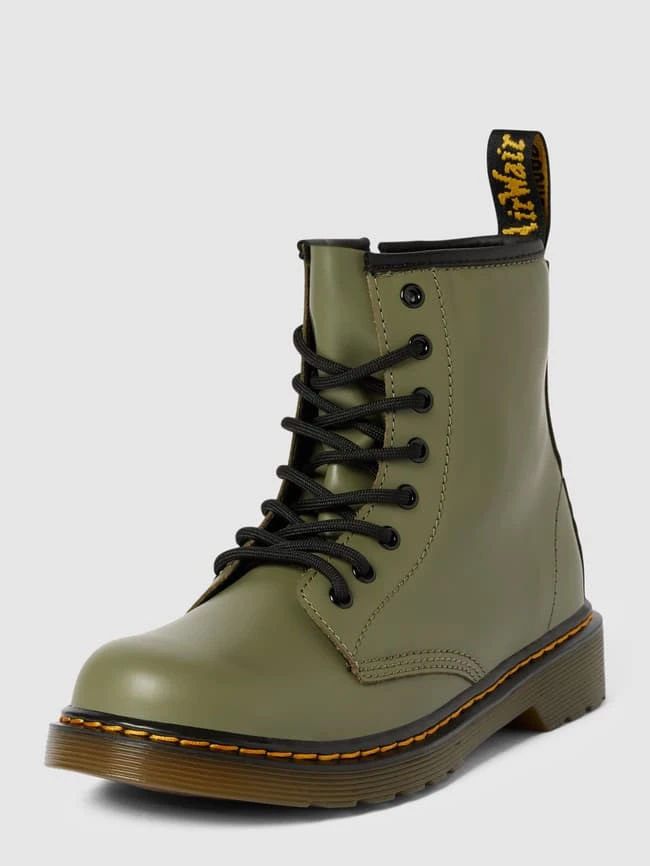 Dr. Martens Schnürboots Mit Reißverschluss - Khaki 3 Dr. Martens Schnürboots Mit Reißverschluss - Khaki