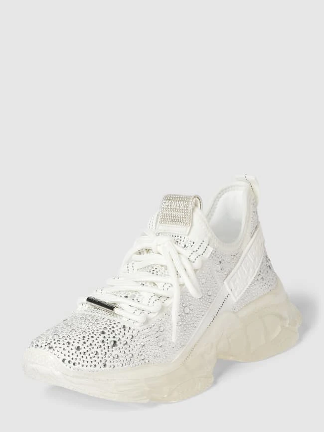 Steve Madden Sneaker Mit Ziersteinbesatz Modell 'MAXIMA' - Offwhite 4 Steve Madden Sneaker Mit Ziersteinbesatz Modell 'MAXIMA' - Offwhite – Bild 2