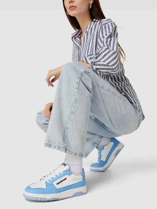 REVIEW Sneaker Mit Label-Details - Hellblau 3 REVIEW Sneaker Mit Label-Details - Hellblau