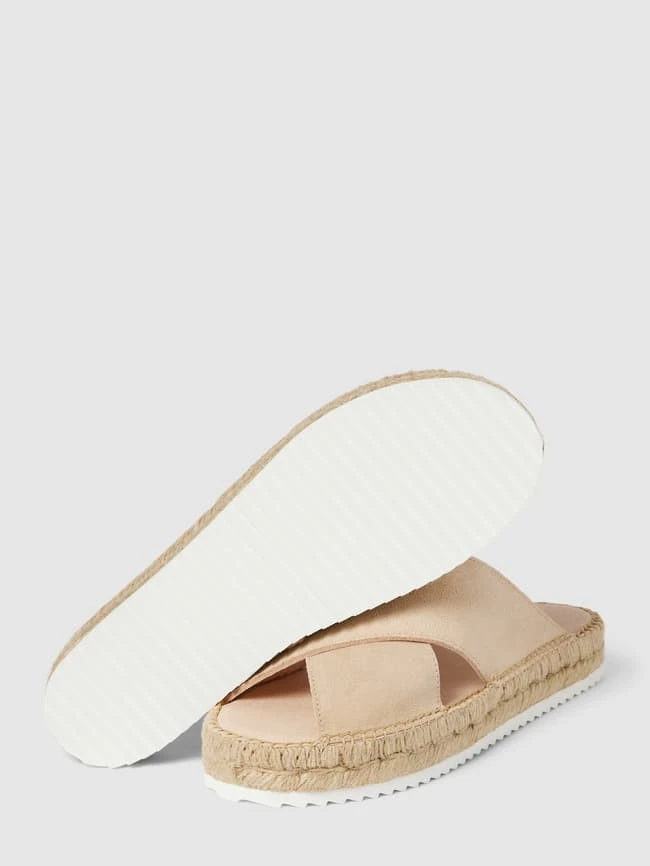 Espadrij Slides Mit Strukturierter Sohle Modell 'Croisette' - Beige 6 Espadrij Slides Mit Strukturierter Sohle Modell 'Croisette' - Beige – Bild 4
