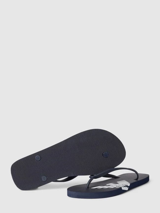 Emporio Armani Zehentrenner Mit Label-Details Modell 'Basic' - Dunkelblau 6 Emporio Armani Zehentrenner Mit Label-Details Modell 'Basic' - Dunkelblau – Bild 4