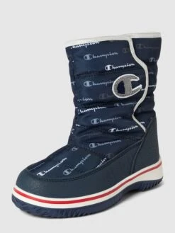 CHAMPION Boots Mit Allover-Logo Modell 'FLAKEY' - Marineblau