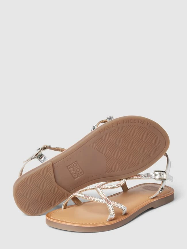 Gioseppo Zehentrenner Mit Strasssteinbesatz Modell 'DELAND' - Silber 5 Gioseppo Zehentrenner Mit Strasssteinbesatz Modell 'DELAND' - Silber – Bild 3