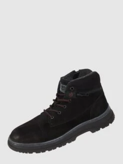 Bugatti Lederboots Mit Schnürverschluss Modell 'Dacupso' - Schwarz