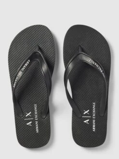 ARMANI EXCHANGE Zehentrenner Mit Label-Details - Schwarz -Geox Verkaufsgeschäft 9l83gdij6op54khiahal8i22696l0e1i9ks34iqha8r56ci7ad7kalagah5l4d2g9l8jig9m6t7l8h9p64o38e356ksmcd9p6phj0phkccr3ae1k6ks68e366gqjgcb464ojioo