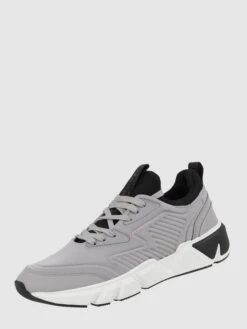 CK Calvin Klein Sneaker Aus Leder Und Textil - Dunkelgrau