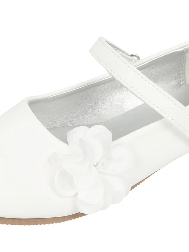 Happy Girls Ballerinas Mit Blüten-Applikation - Ecru 4 Happy Girls Ballerinas Mit Blüten-Applikation - Ecru – Bild 2