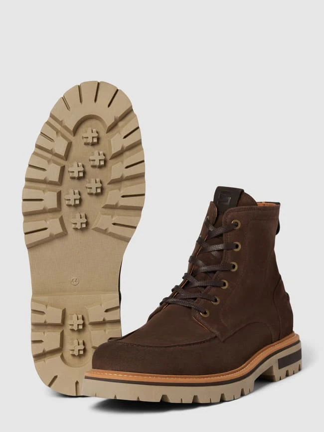 Cinque Boots Aus Echtem Leder Mit Kontraststreifen Modell 'RUBINO' - Dunkelbraun 7 Cinque Boots Aus Echtem Leder Mit Kontraststreifen Modell 'RUBINO' - Dunkelbraun – Bild 5