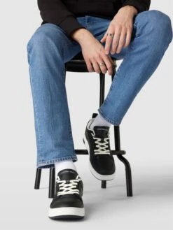 Calvin Klein Jeans Sneaker Aus Leder - Schwarz