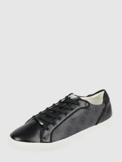 Guess Sneaker In Leder-Optik - Schwarz