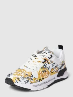 Versace Jeans Couture Sneaker Mit Allover-Muster Modell 'DYNAMIC' - Weiß