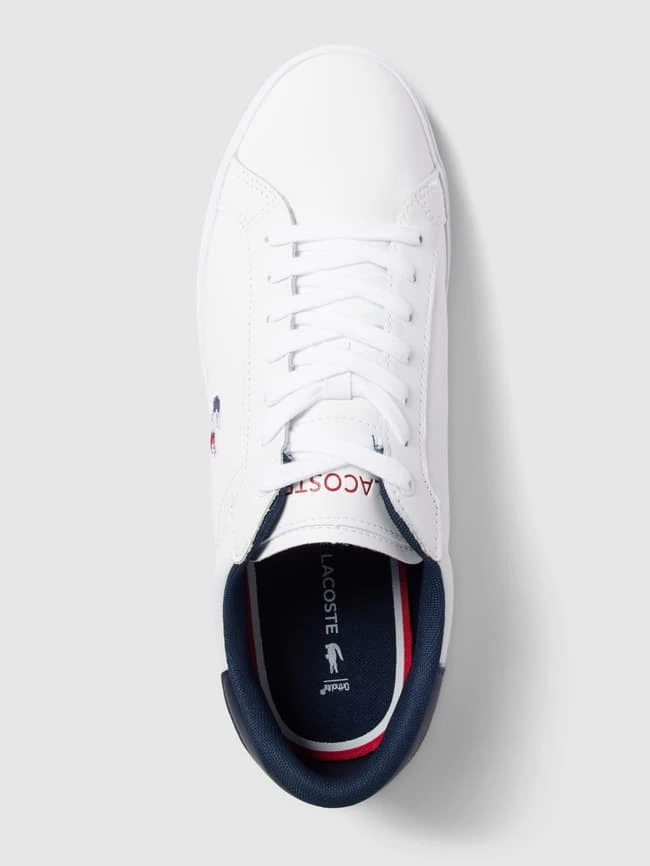 Lacoste Sneaker Aus Leder Mit Label-Details Modell 'POWERCOURT' - Weiß 7 Lacoste Sneaker Aus Leder Mit Label-Details Modell 'POWERCOURT' - Weiß – Bild 5