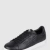 EA7 Emporio Armani Sneaker Aus Leder - Schwarz
